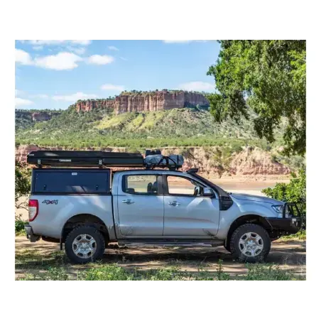 Hardtop Explorer noir lisse Double Cabine Ford Ranger 2012-2022 Alu-Cab